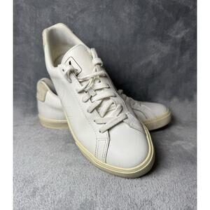 Veja Esplar Leather Sneakers White Suede Heel Women’s 39 US 8 Minimalist Brazil